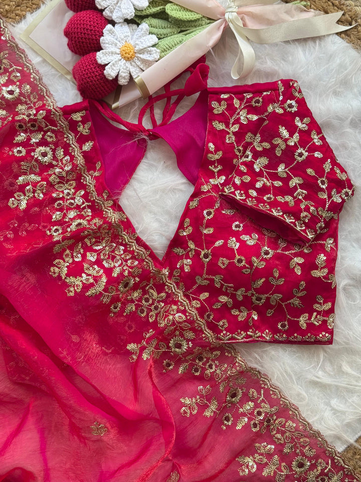 Silent Promise Partywear Chiffon Saree