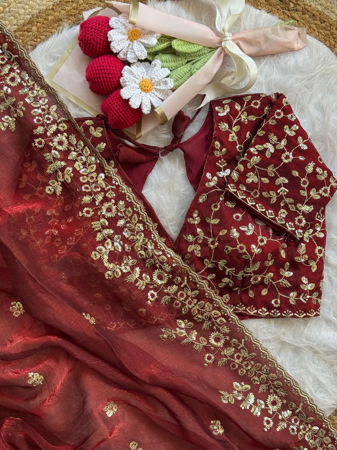 Silent Promise Partywear Chiffon Saree