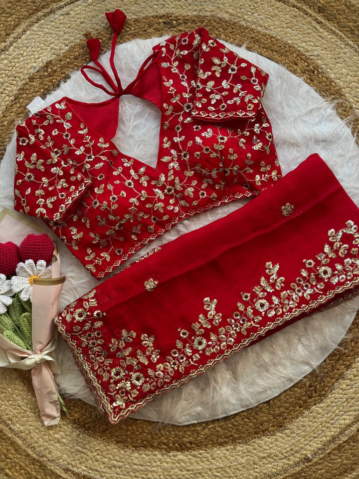 Silent Promise Partywear Chiffon Saree