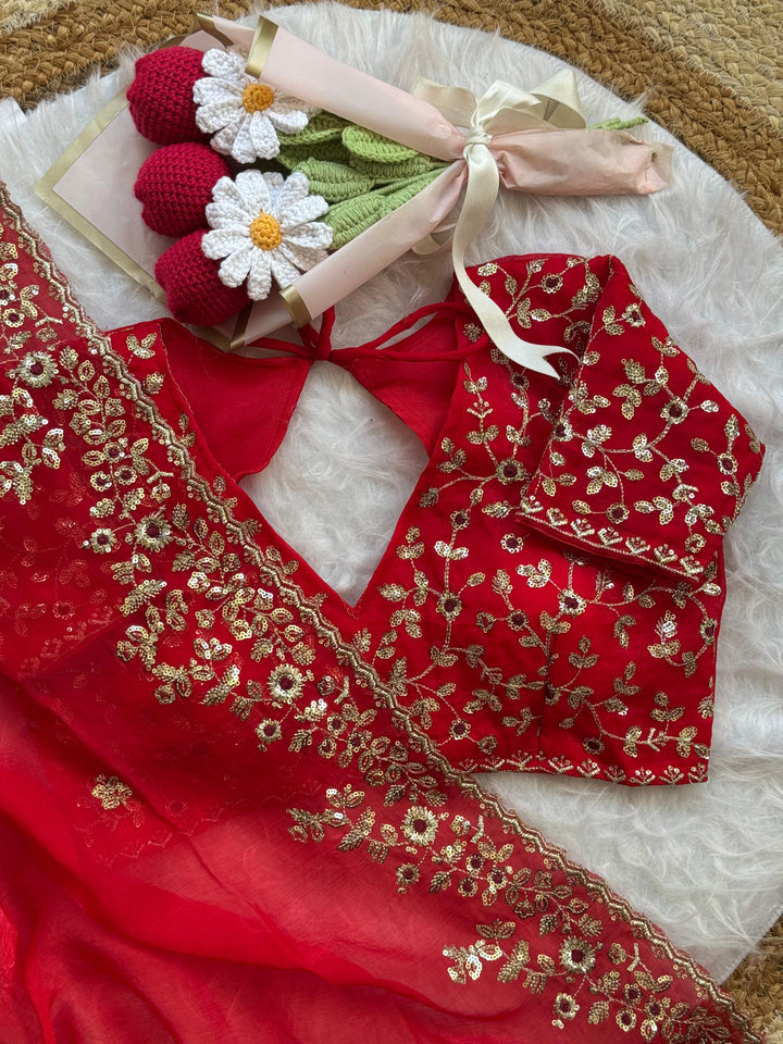 Silent Promise Partywear Chiffon Saree