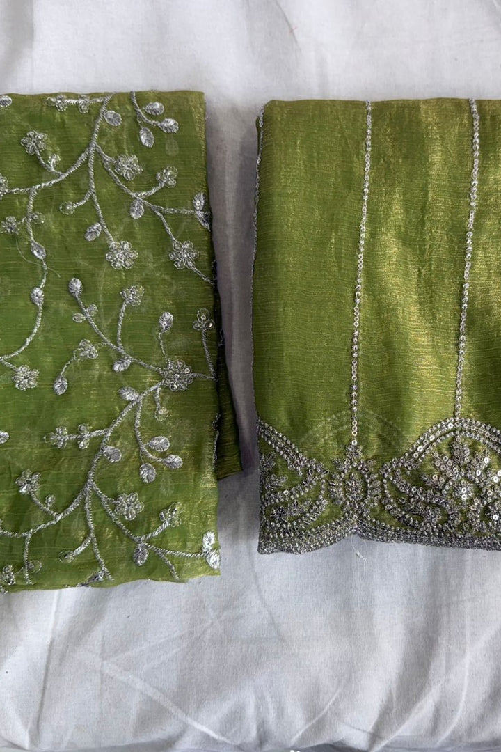 Aalaya Designer Chiffon Embroidery Silk Saree