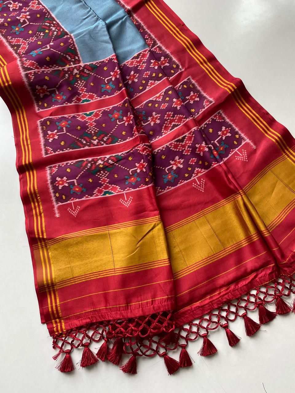 Rajrangini Patola Tussar Silk Saree