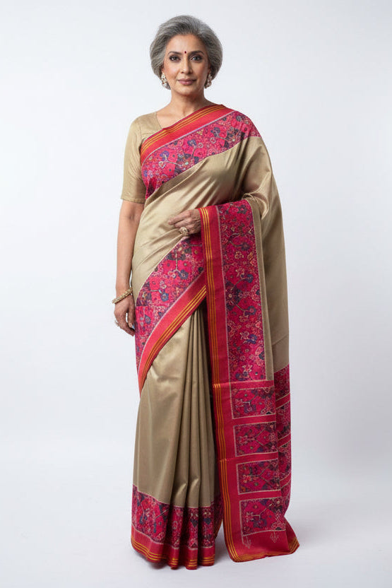 Rajrangini Patola Tussar Silk Saree