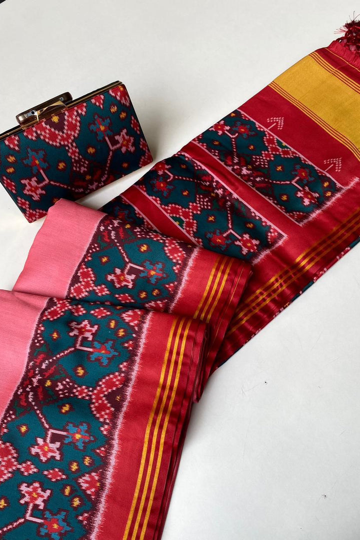 Rajrangini Patola Tussar Silk Saree