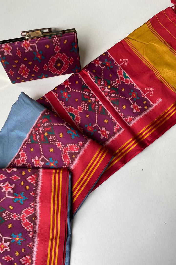 Rajrangini Patola Tussar Silk Saree