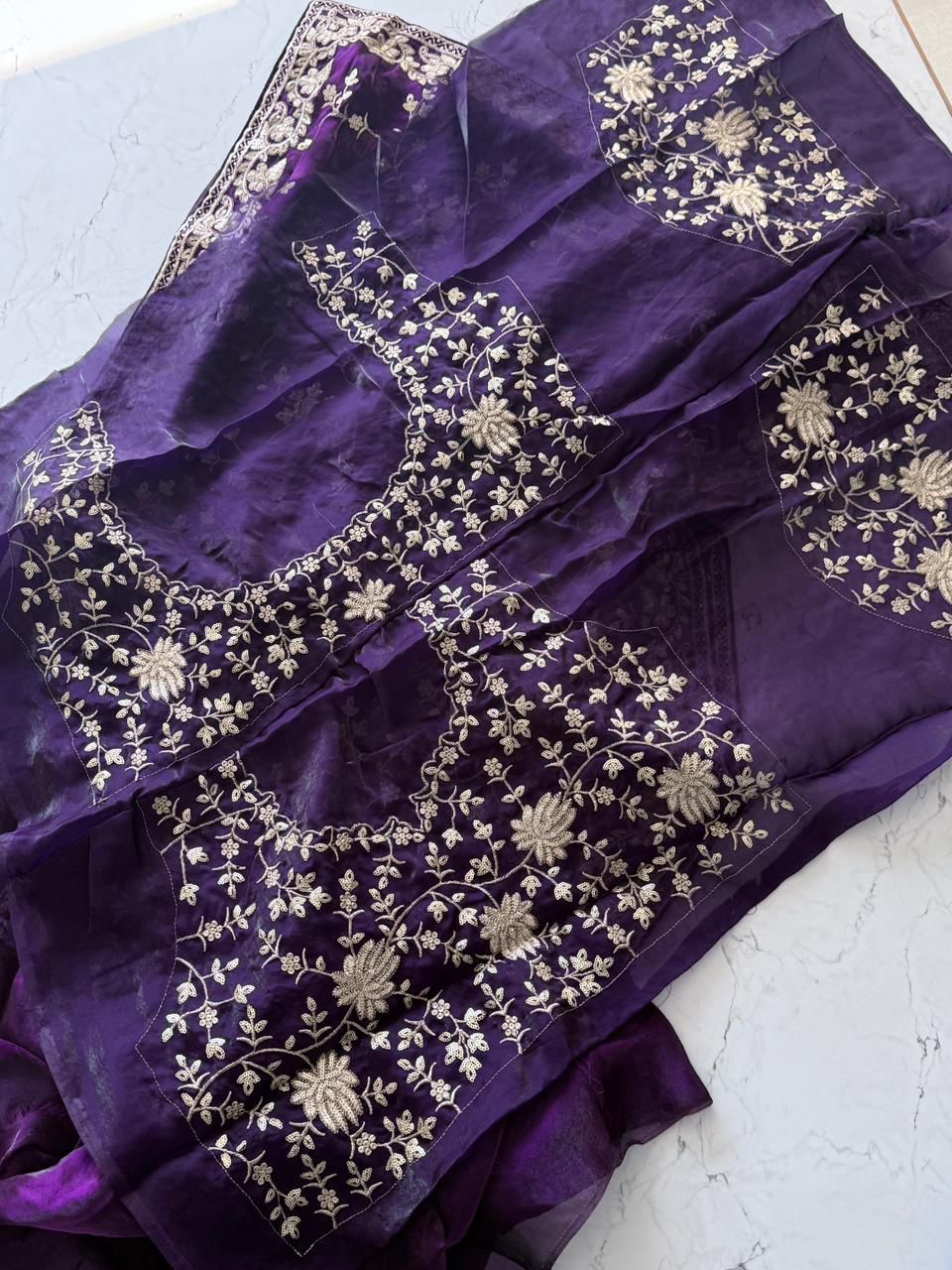 Sutra Stories Fancy Satin Designer Partywear Silk Saree