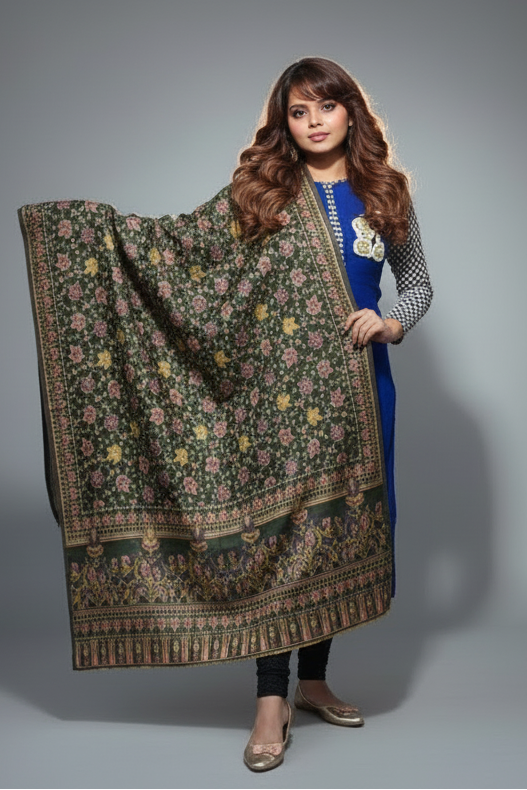 Cozy Warmth- Shawl Collection(Maple Leaf Design)