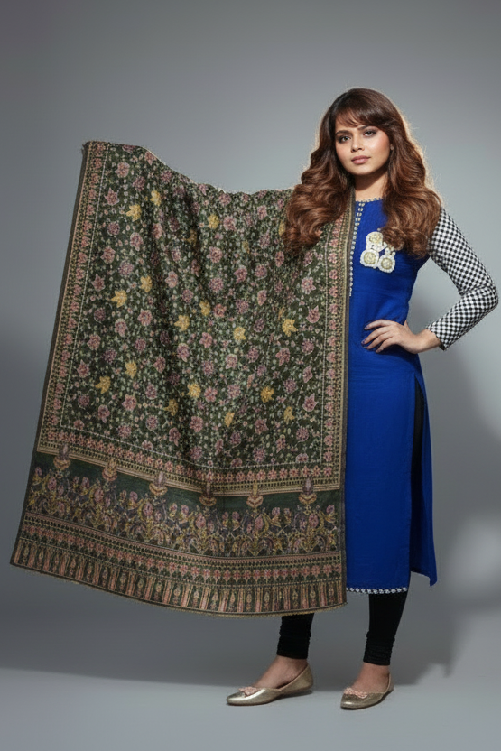 Cozy Warmth- Shawl Collection(Maple Leaf Design)