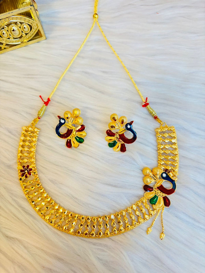 Suvarṇa Raja Mayura- Necklace Set(Jewellery)