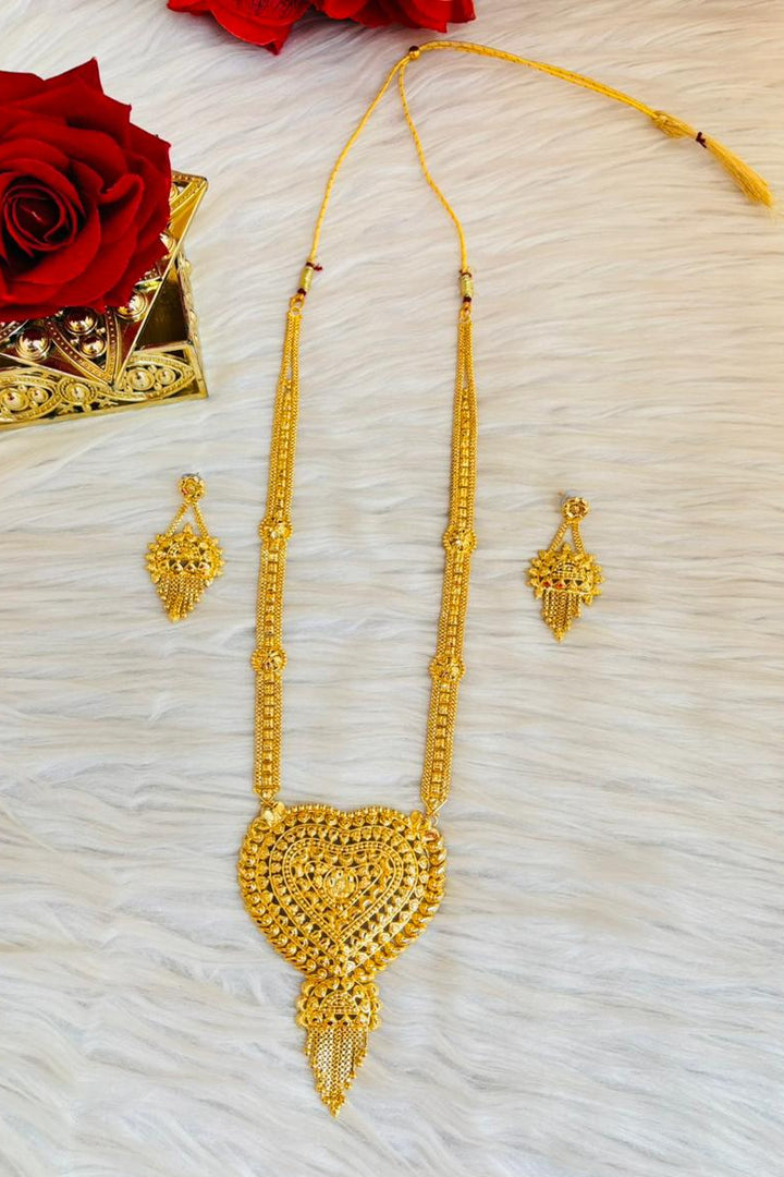 Golden Romance-Statement Necklace Set