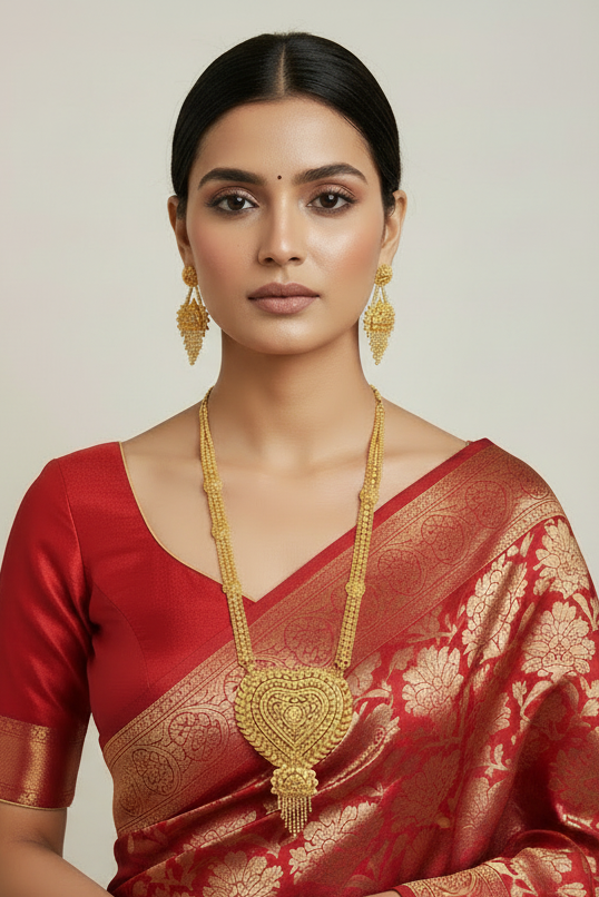 Golden Romance-Statement Necklace Set