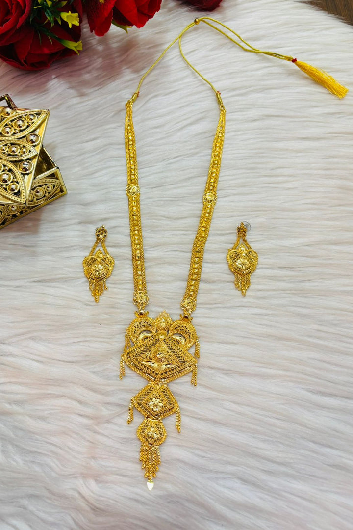 Gold Plated Bridal Feel - Statement Necklace Set