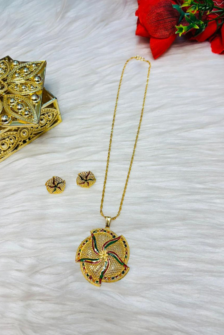 With Minakari Love-Jewellery Set