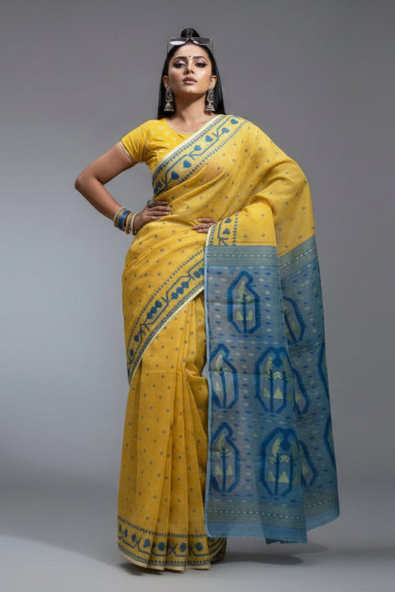 Nirob Prem Bengal Dhakai Jamdani Saree