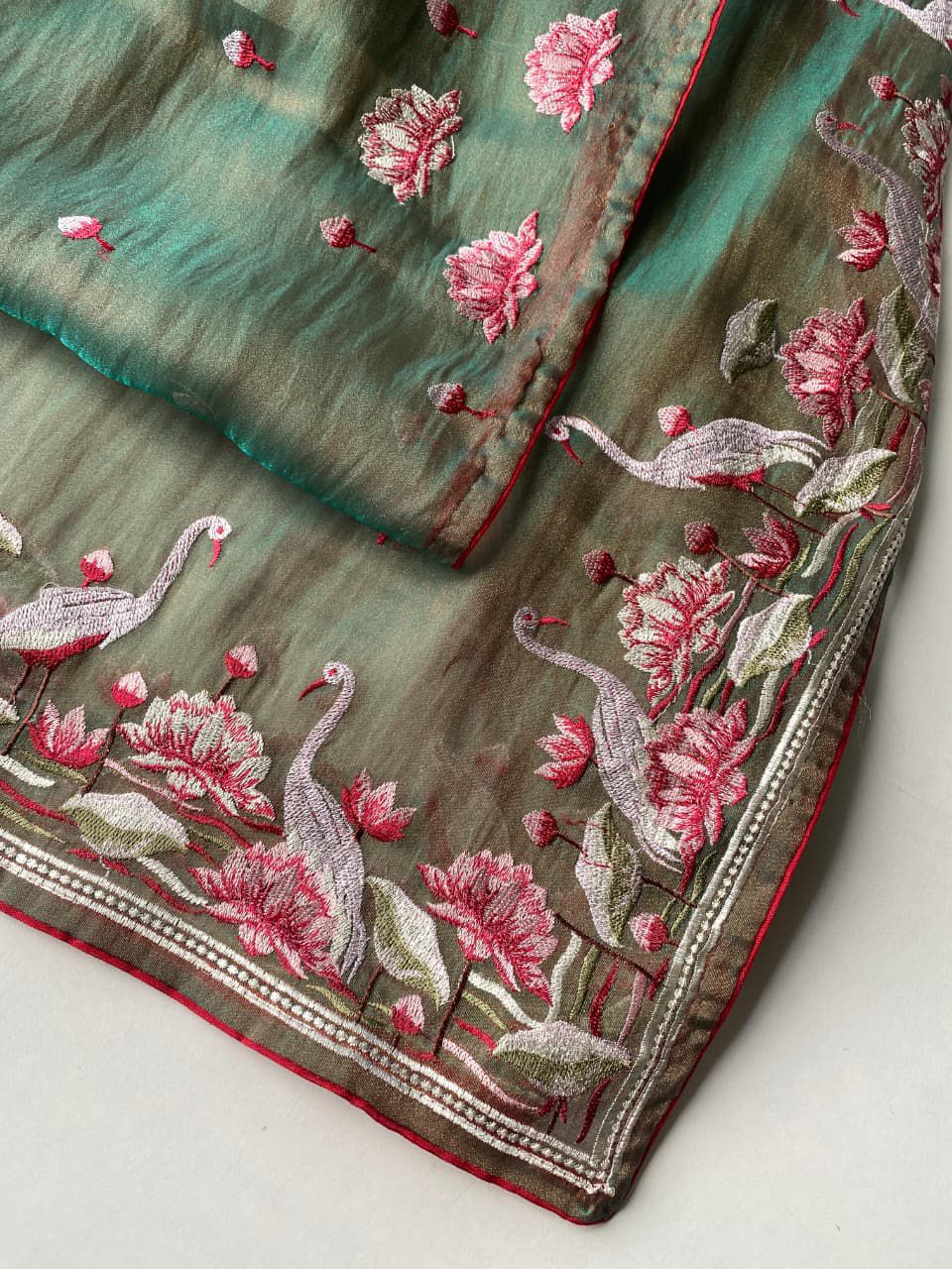 Secret Pulse Fancy Partywear Embroidery Silk Saree