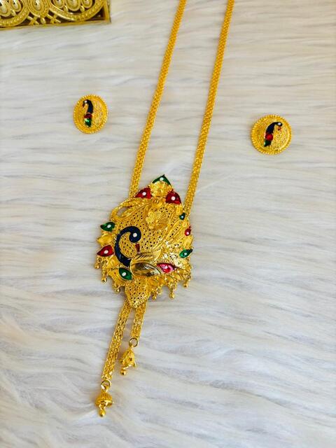 Mor pankh (मोर पंख) -Gold Plated Jewellery Set