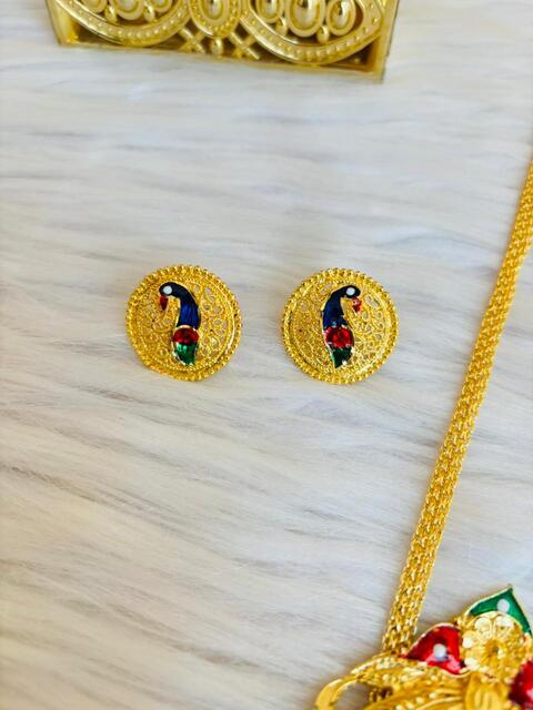 Mor pankh (मोर पंख) -Gold Plated Jewellery Set