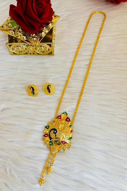 Mor pankh (मोर पंख) -Gold Plated Jewellery Set