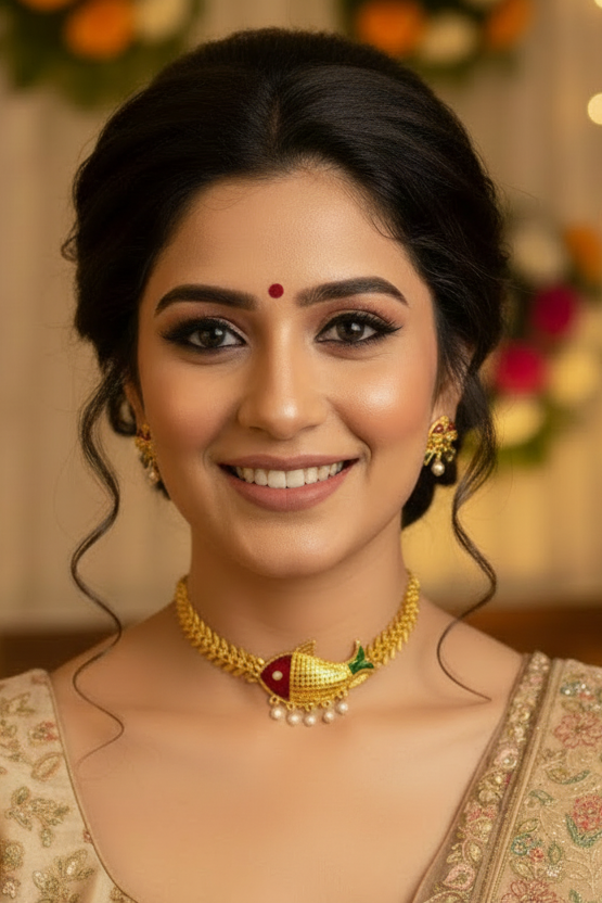 Jal Ki Rani(जल की रानी)-Gold Plated Necklace Set