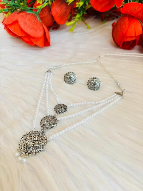 Moonlit Pearl -Oxidized Checker Set