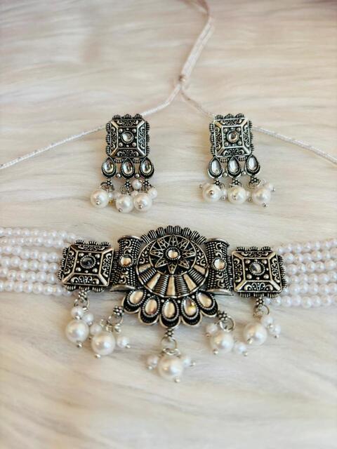 Pearl Veda-Oxidized Checker Set