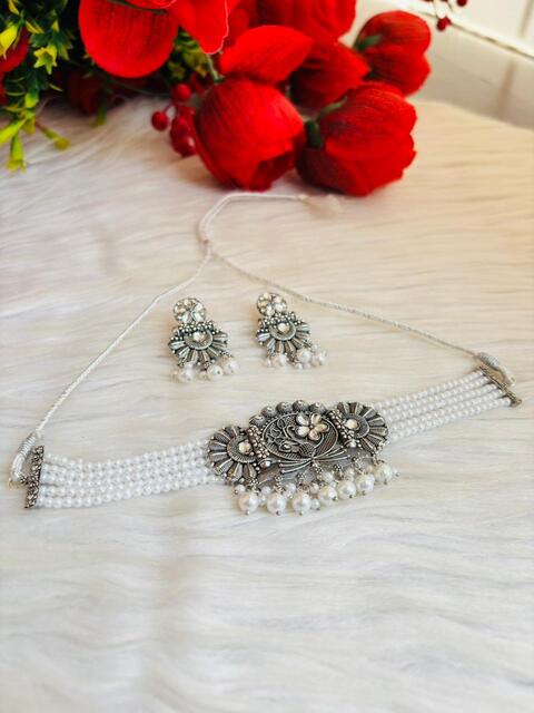 Pearl Eclipse-Oxidized Checker Set