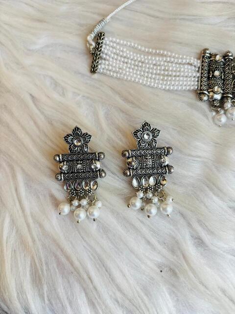 Anvi-Pearl Oxidized Checker Set