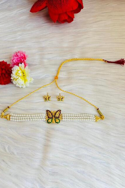 Shringar-Gold Plated Chocker Set