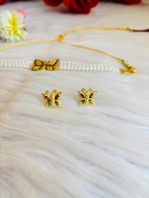 Shringar-Gold Plated Chocker Set