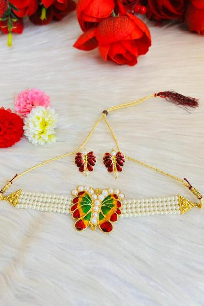 Subhra- Gold Plated Chocker Set