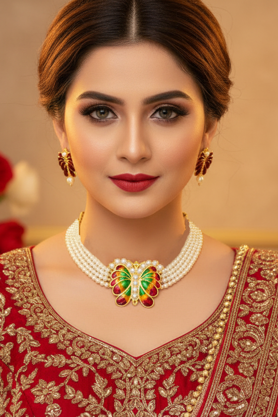 Subhra- Gold Plated Chocker Set