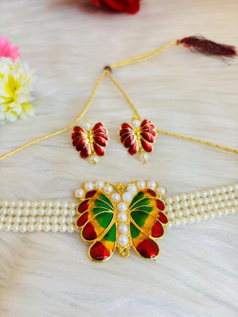 Subhra- Gold Plated Chocker Set