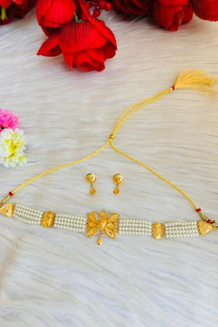 Rajkumari -Gold Plated Chocker Set