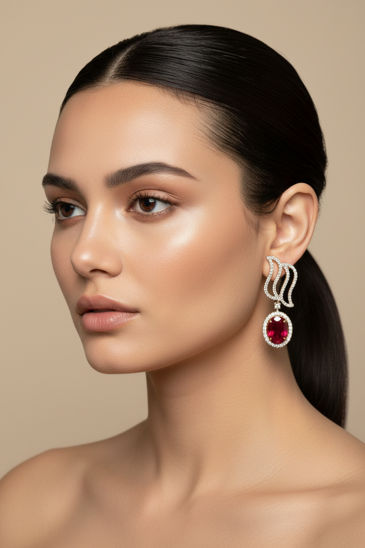 Star Of The Night-AD Setting Earrings