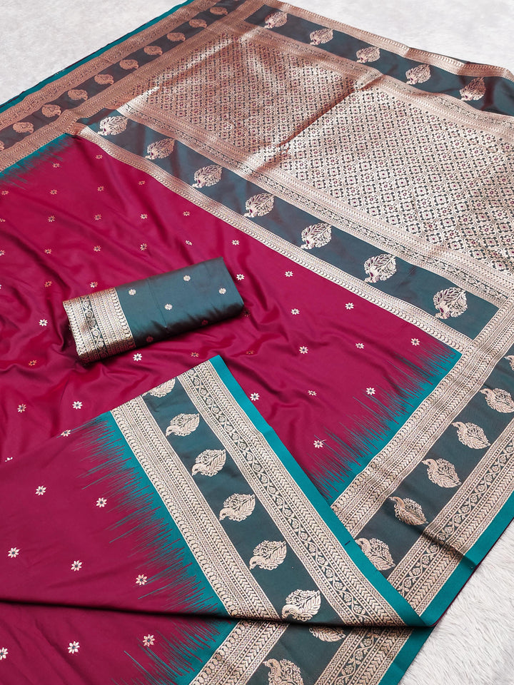 Silvershine Banarasi Soft Silk Saree