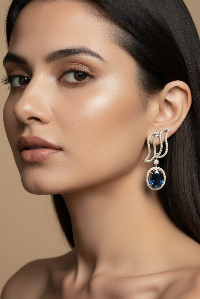 Star Of The Night-AD Setting Earrings