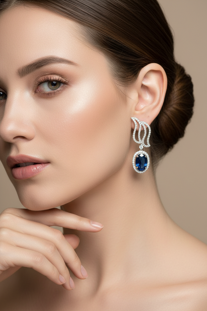 Star Of The Night-AD Setting Earrings