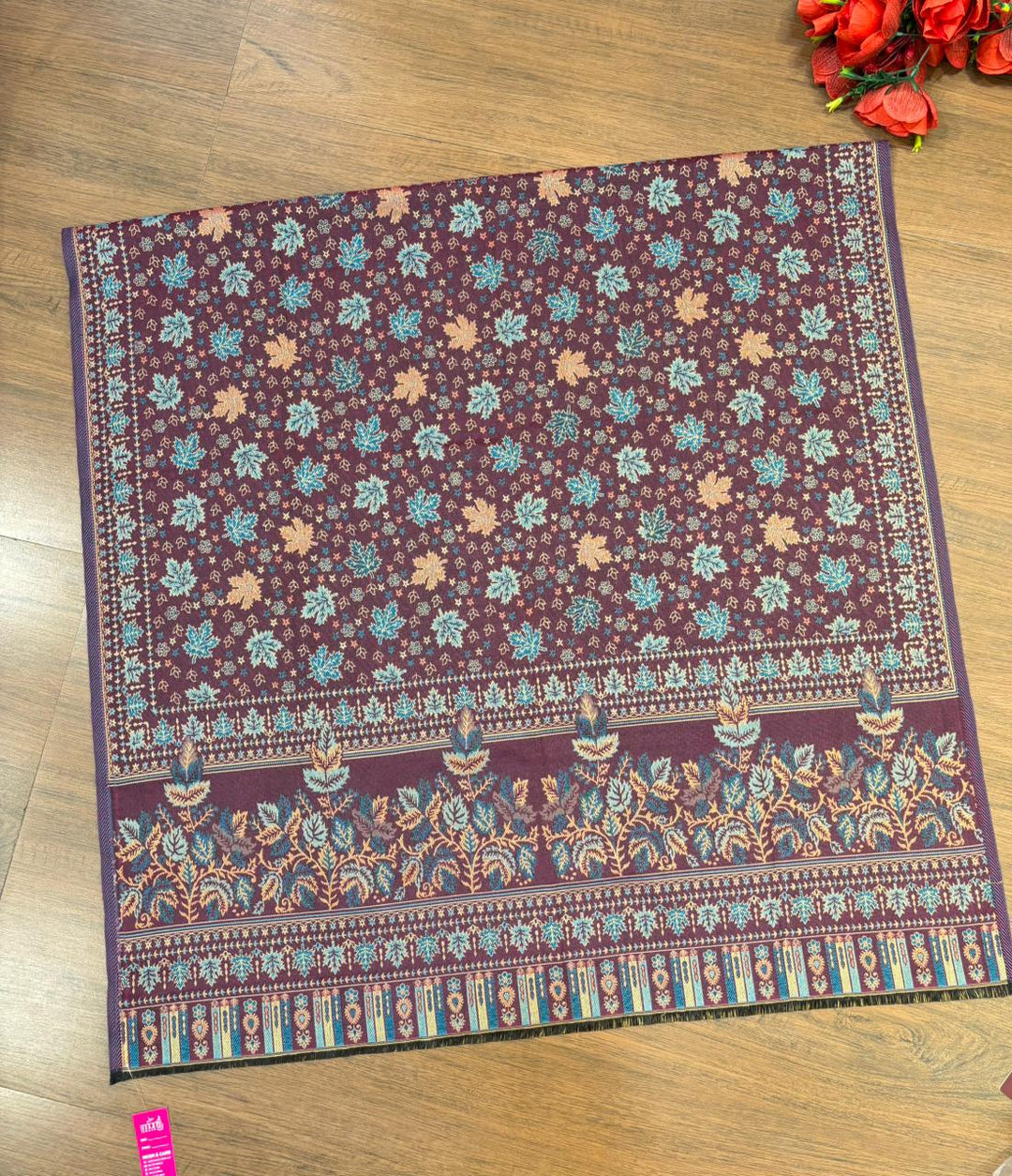 Cozy Warmth- Shawl Collection(Maple Leaf Design)