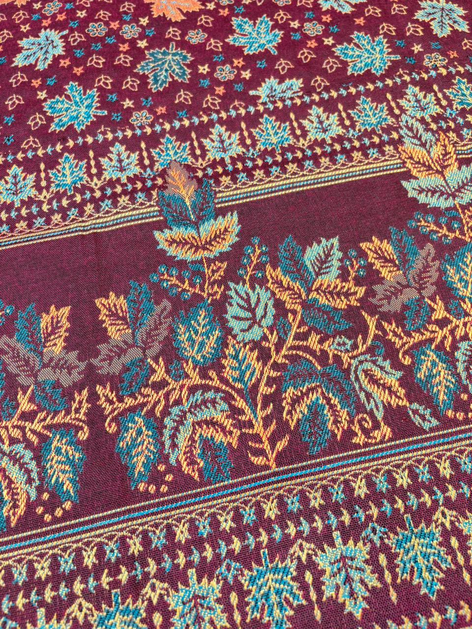 Cozy Warmth- Shawl Collection(Maple Leaf Design)