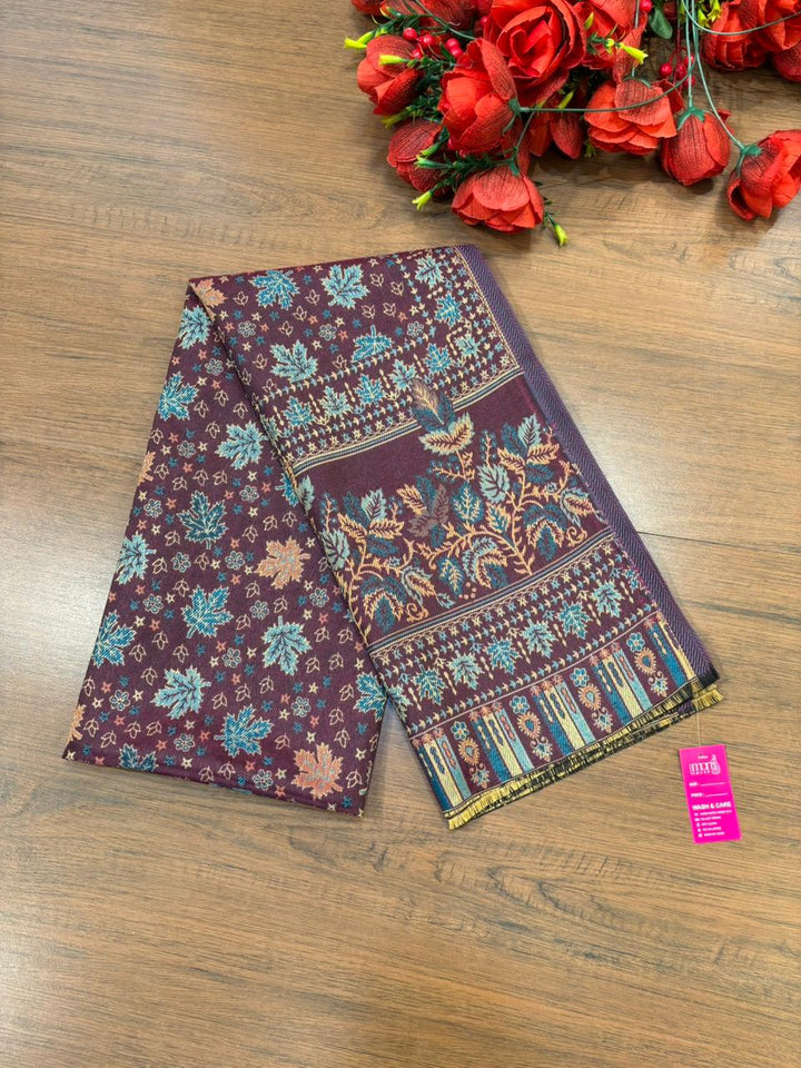 Cozy Warmth- Shawl Collection(Maple Leaf Design)