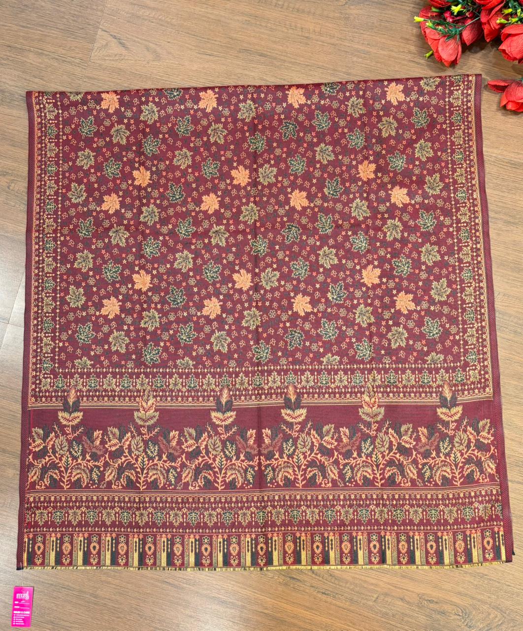 Cozy Warmth- Shawl Collection(Maple Leaf Design)