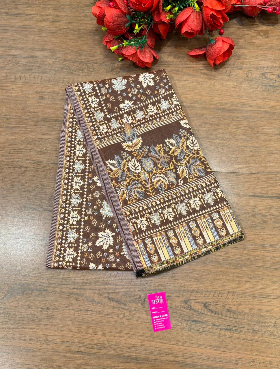 Cozy Warmth- Shawl Collection(Maple Leaf Design)