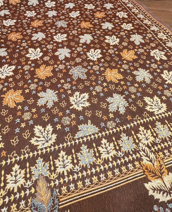 Cozy Warmth- Shawl Collection(Maple Leaf Design)