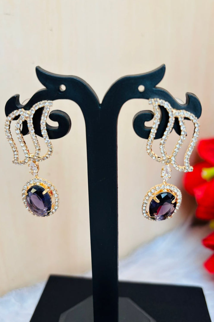 Star Of The Night-AD Setting Earrings