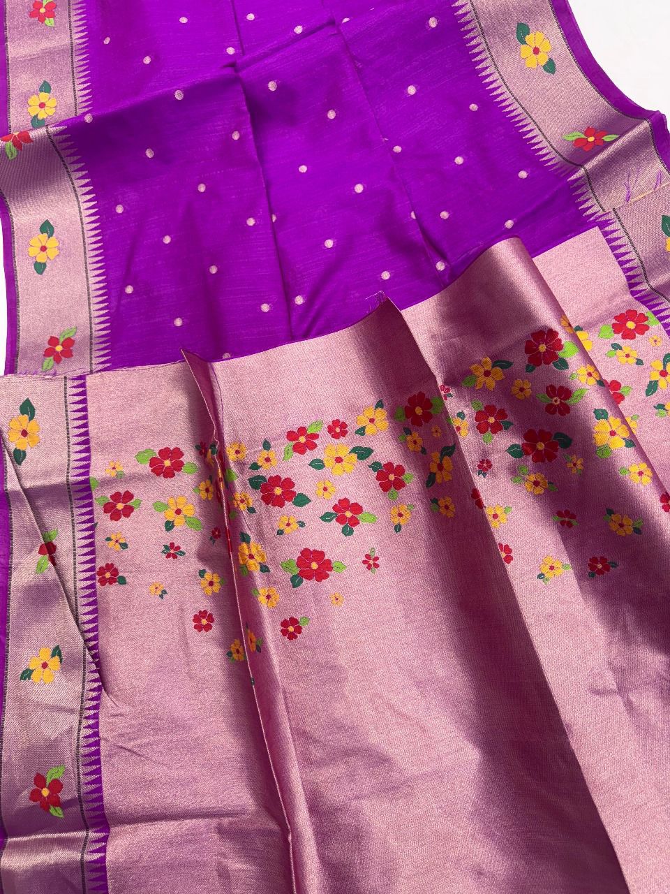 Vanya Kanti Paithani Style Tussar Silk Saree