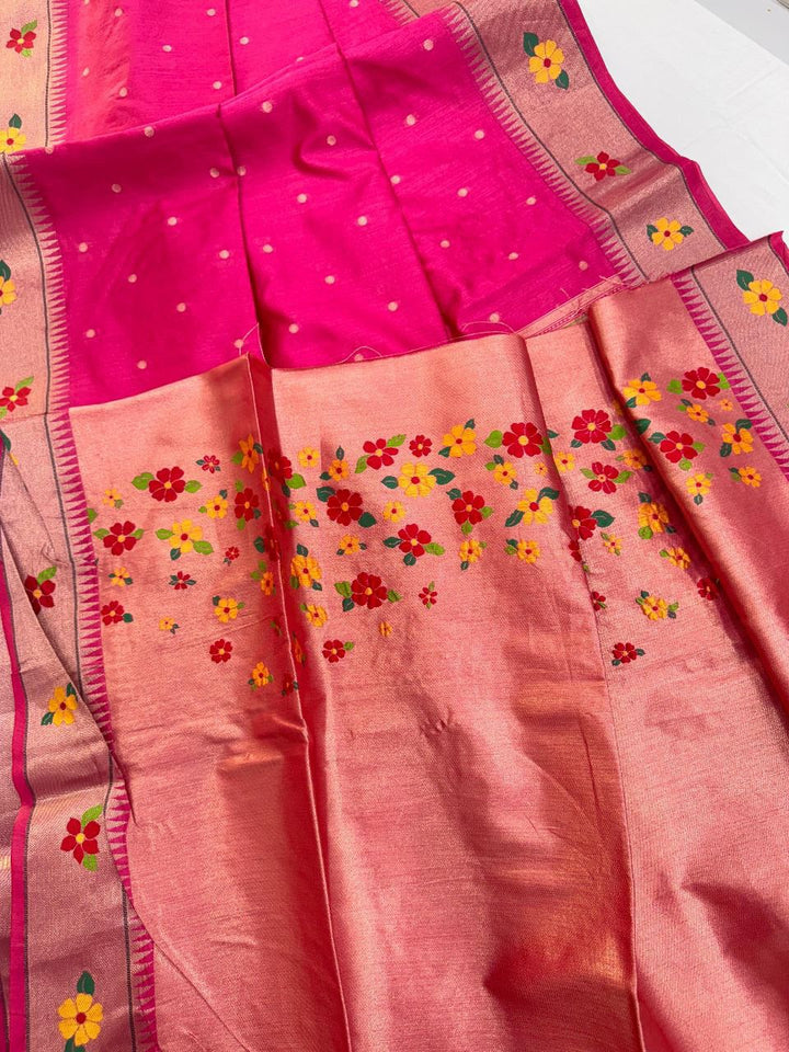 Vanya Kanti Paithani Style Tussar Silk Saree