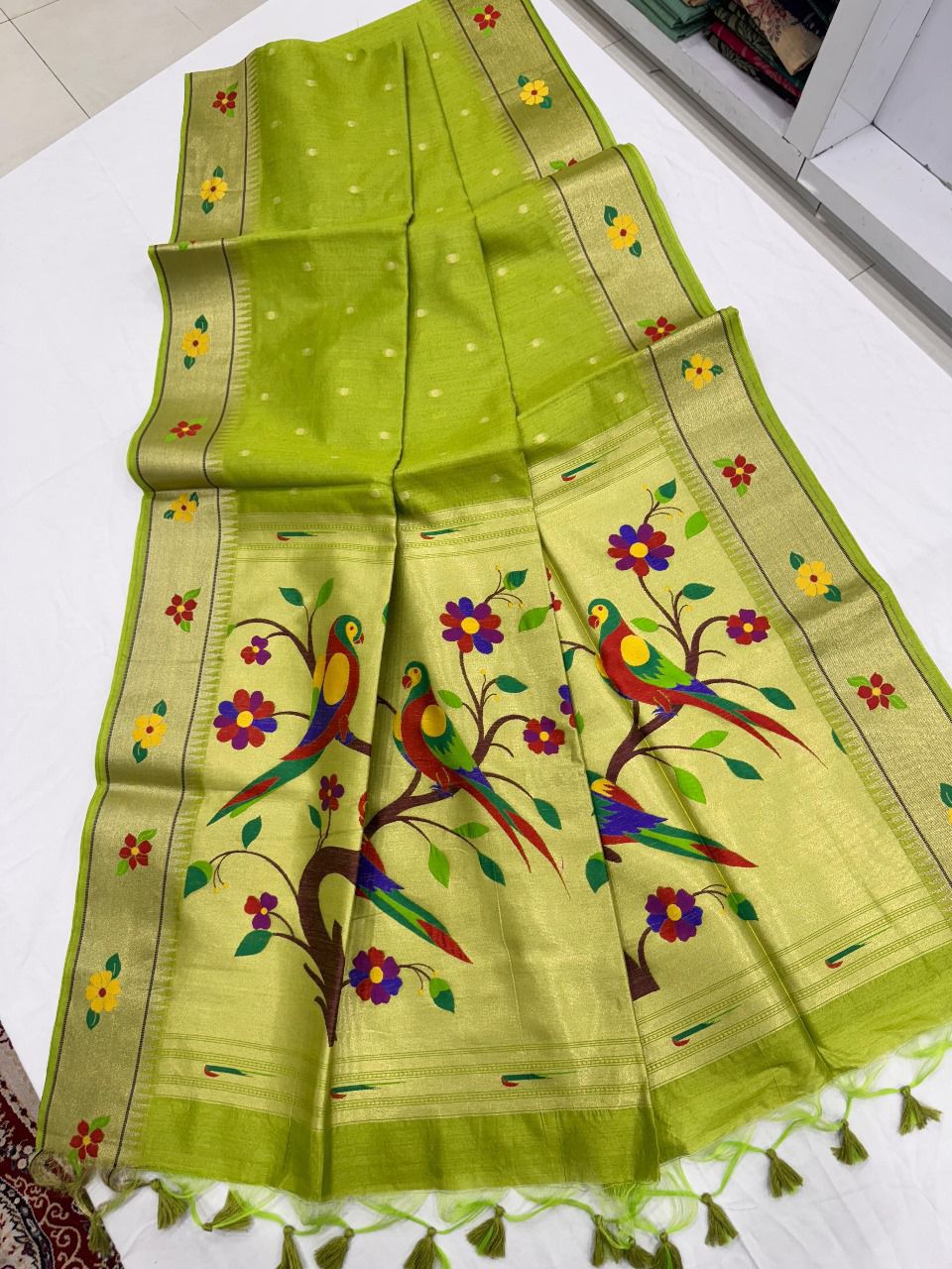 Vanya Kanti Paithani Style Tussar Silk Saree