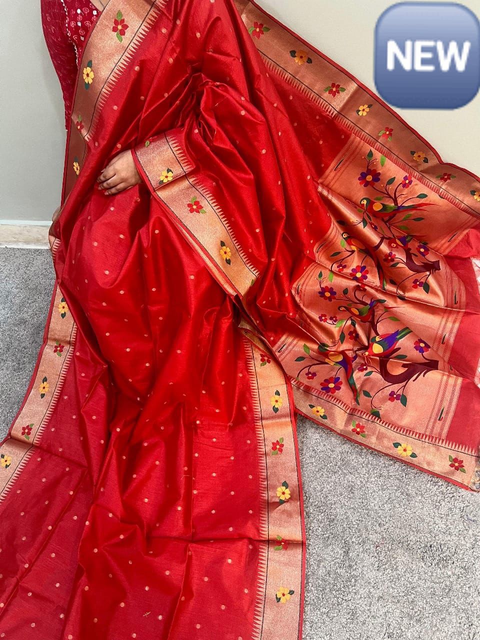 Vanya Kanti Paithani Style Tussar Silk Saree