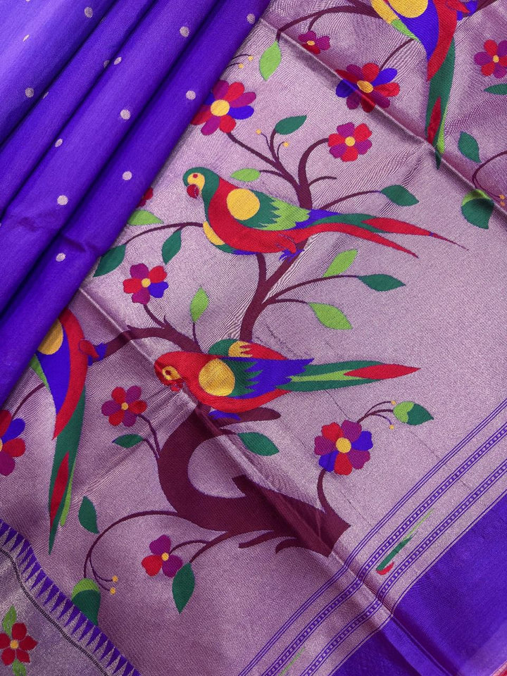 Vanya Kanti Paithani Style Tussar Silk Saree