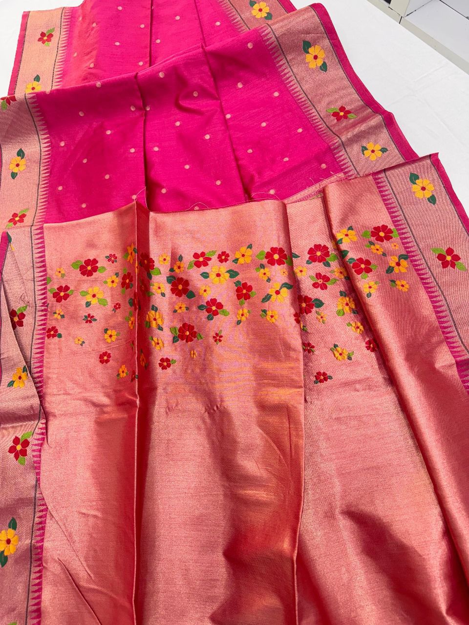 Vanya Kanti Paithani Style Tussar Silk Saree